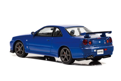 [ Back-order ] CAR-NEL CN430002 1:43 Nissan Skyline GT-R Vspec II (BNR34) 2000 Bayside Blue