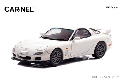 [ Back-order ] CAR-NEL CN430003 1:43 Mazda RX-7 Type RZ FD3S 2000 Snow White Pearl Mica model car