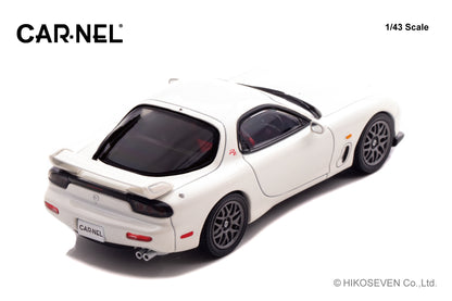 [ Back-order ] CAR-NEL CN430003 1:43 Mazda RX-7 Type RZ FD3S 2000 Snow White Pearl Mica model car