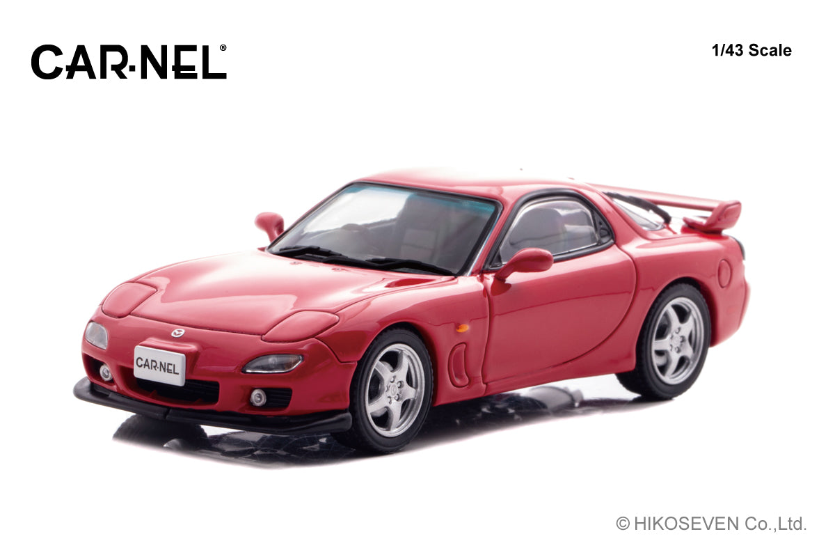 [ Back-order ] CAR-NEL CN430004 1:43 Mazda RX-7 Type RS FD3S 2000 Vintage Red model car