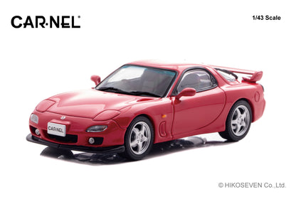 [ Back-order ] CAR-NEL CN430004 1:43 Mazda RX-7 Type RS FD3S 2000 Vintage Red model car