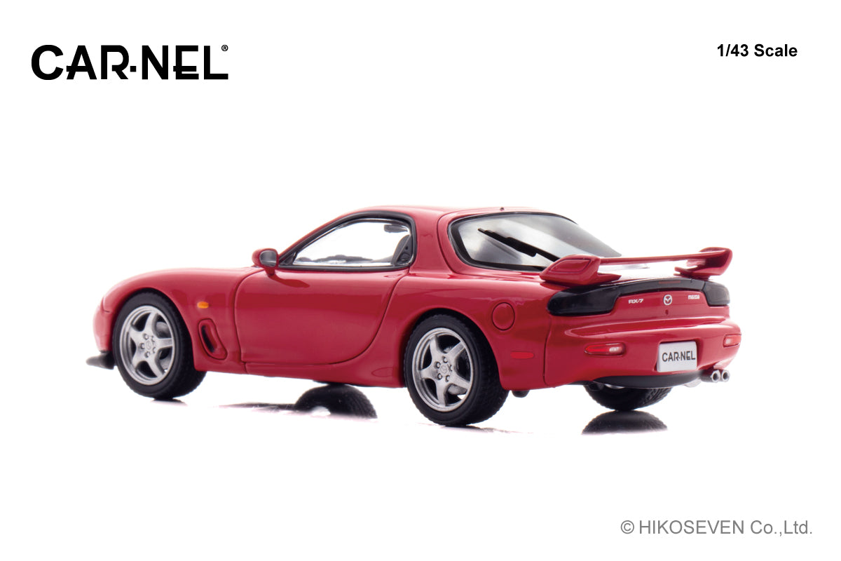 [ Back-order ] CAR-NEL CN430004 1:43 Mazda RX-7 Type RS FD3S 2000 Vintage Red model car
