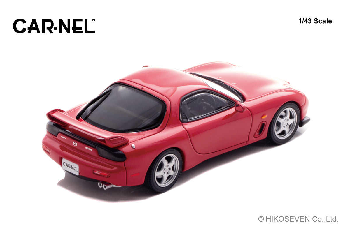 [ Back-order ] CAR-NEL CN430004 1:43 Mazda RX-7 Type RS FD3S 2000 Vintage Red model car