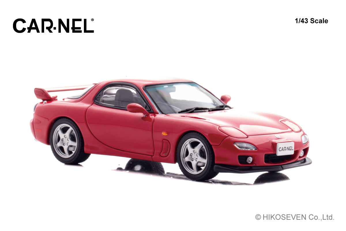 [ Back-order ] CAR-NEL CN430004 1:43 Mazda RX-7 Type RS FD3S 2000 Vintage Red model car