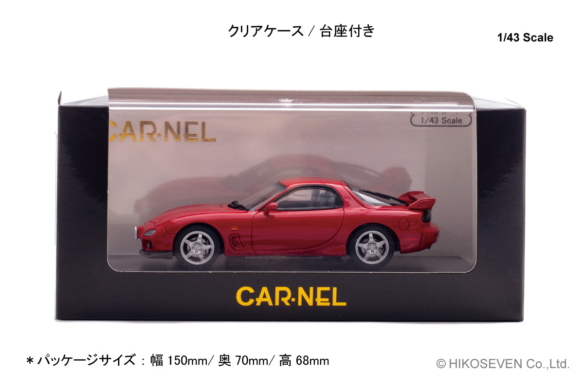 [ Back-order ] CAR-NEL CN430004 1:43 Mazda RX-7 Type RS FD3S 2000 Vintage Red model car
