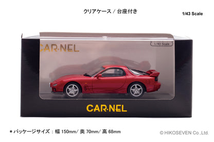 [ Back-order ] CAR-NEL CN430004 1:43 Mazda RX-7 Type RS FD3S 2000 Vintage Red model car