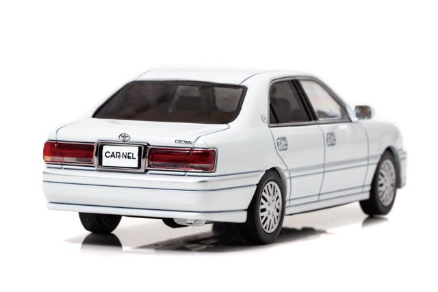 [ Back-order ] CAR-NEL CN430101 1:43 Toyota Crown Royal Saloon G (JZS175) 2001 White Pearl Crystal Shine