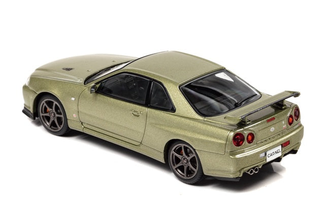 [ Back-order ] CAR-NEL CN430203 1:43 Nissan Skyline GT-R Vspec II Nur (BNR34) 2002 Millennium Jade