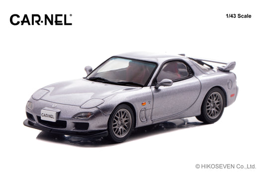 [ Back-order ] CAR-NEL CN430205 1:43 Mazda RX-7 Spirit R Type A FD3S 2002 Titanium Gray Metallic model car