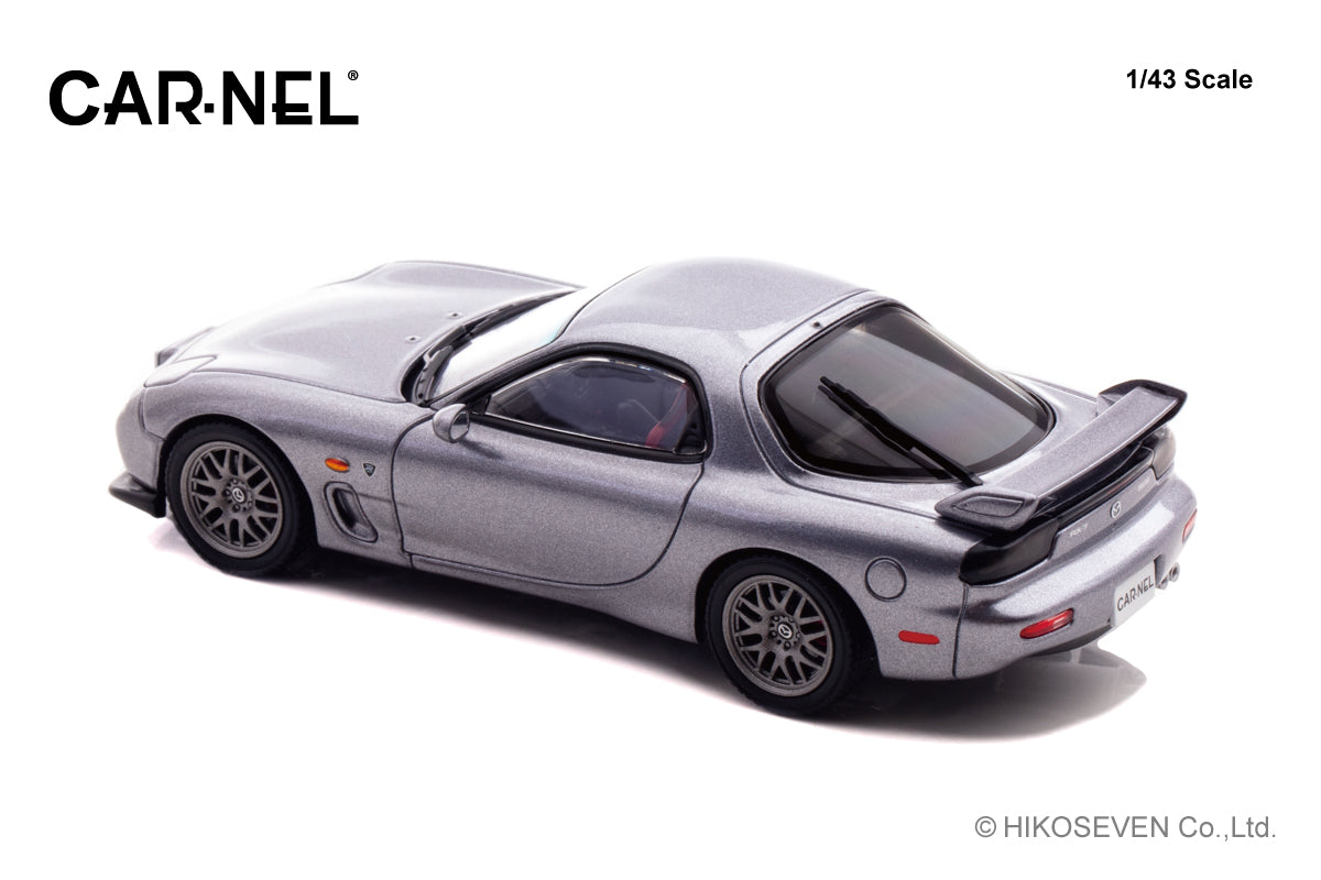 [ Back-order ] CAR-NEL CN430205 1:43 Mazda RX-7 Spirit R Type A FD3S 2002 Titanium Gray Metallic model car