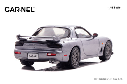 [ Back-order ] CAR-NEL CN430205 1:43 Mazda RX-7 Spirit R Type A FD3S 2002 Titanium Gray Metallic model car