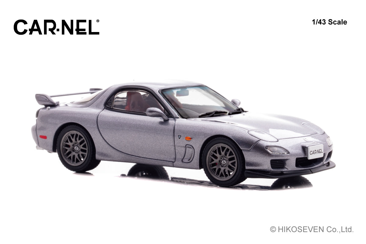 [ Back-order ] CAR-NEL CN430205 1:43 Mazda RX-7 Spirit R Type A FD3S 2002 Titanium Gray Metallic model car