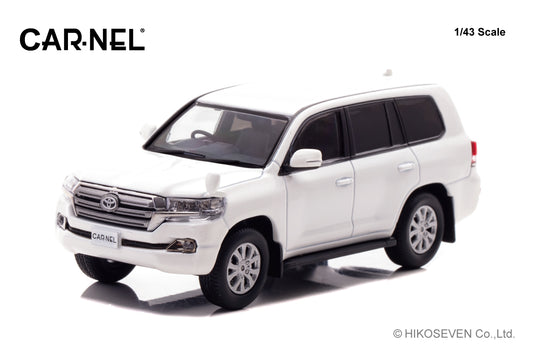 [ Back-order ] CAR-NEL CN431504 1:43 Toyota Land Cruiser AX G selection URJ202 2015 White Pearl Crystal Shine model car