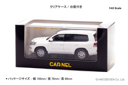[ Back-order ] CAR-NEL CN431504 1:43 Toyota Land Cruiser AX G selection URJ202 2015 White Pearl Crystal Shine model car