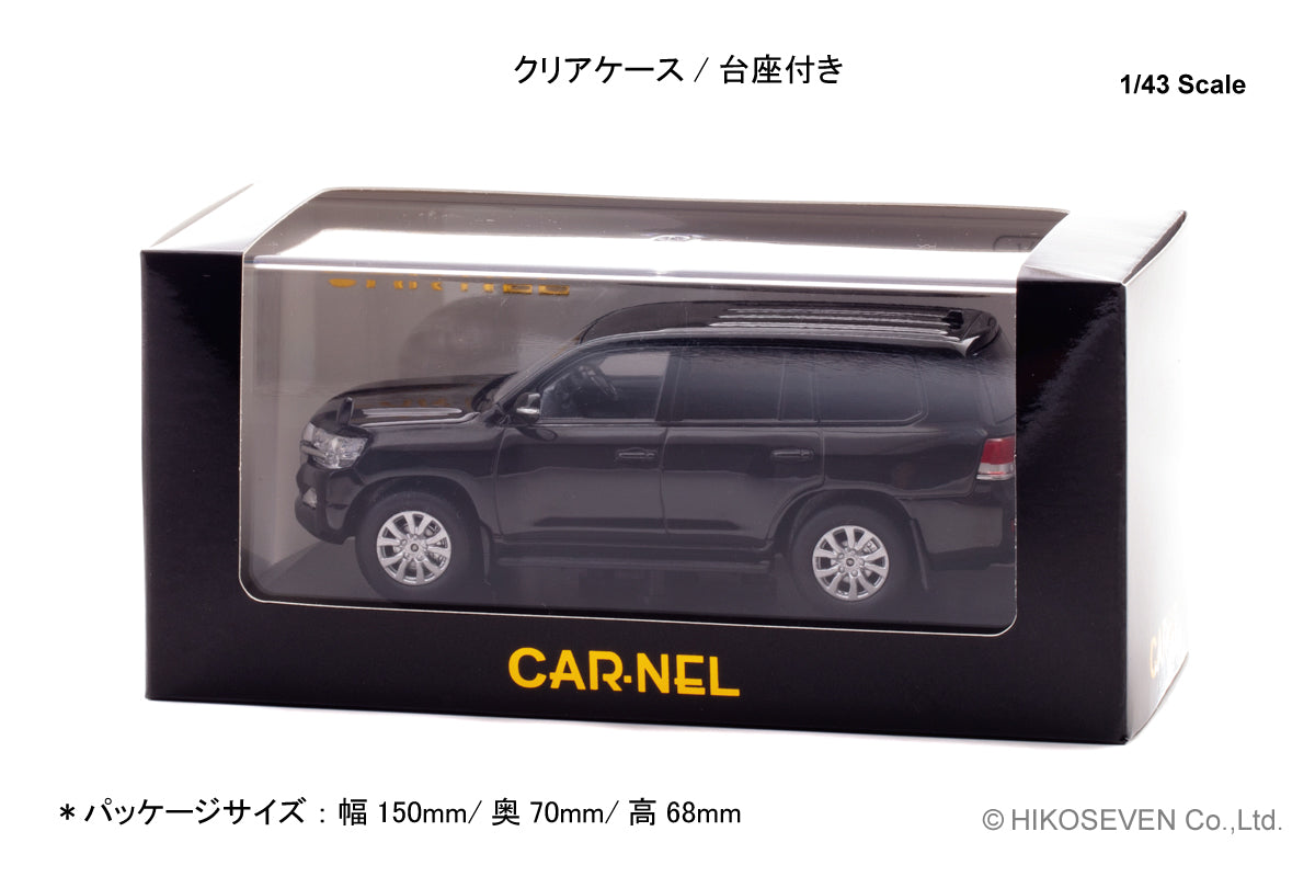 [ Back-order ] CAR-NEL CN431505 1:43 Toyota Land Cruiser AX G selection URJ202 2015 Black model car
