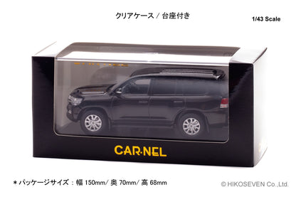[ Back-order ] CAR-NEL CN431505 1:43 Toyota Land Cruiser AX G selection URJ202 2015 Black model car