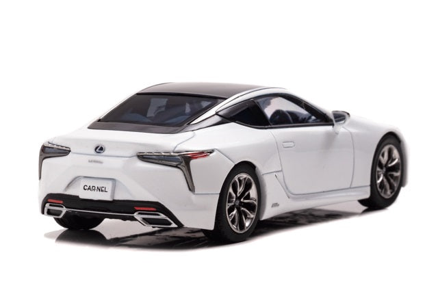 [ Back-order ] CAR-NEL CN431704 1:43 Lexus LC500h L package (GWZ100) 2017 White Nova Glass Flake