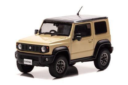 [ Back-order ] CAR-NEL CN431810 1:43 Suzuki Jimny Sierra JC (JB74W) 2018 Chiffon Ivory Metallic / Black Roof