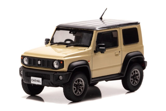 [ Back-order ] CAR-NEL CN431810 1:43 Suzuki Jimny Sierra JC (JB74W) 2018 Chiffon Ivory Metallic / Black Roof