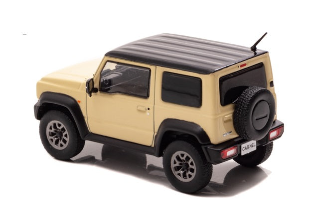 [ Back-order ] CAR-NEL CN431810 1:43 Suzuki Jimny Sierra JC (JB74W) 2018 Chiffon Ivory Metallic / Black Roof