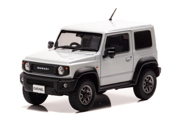 [ Back-order ] CAR-NEL CN431812 1:43 Suzuki Jimny Sierra JC (JB74W) 2018 Pure White Pearl / Option Grill