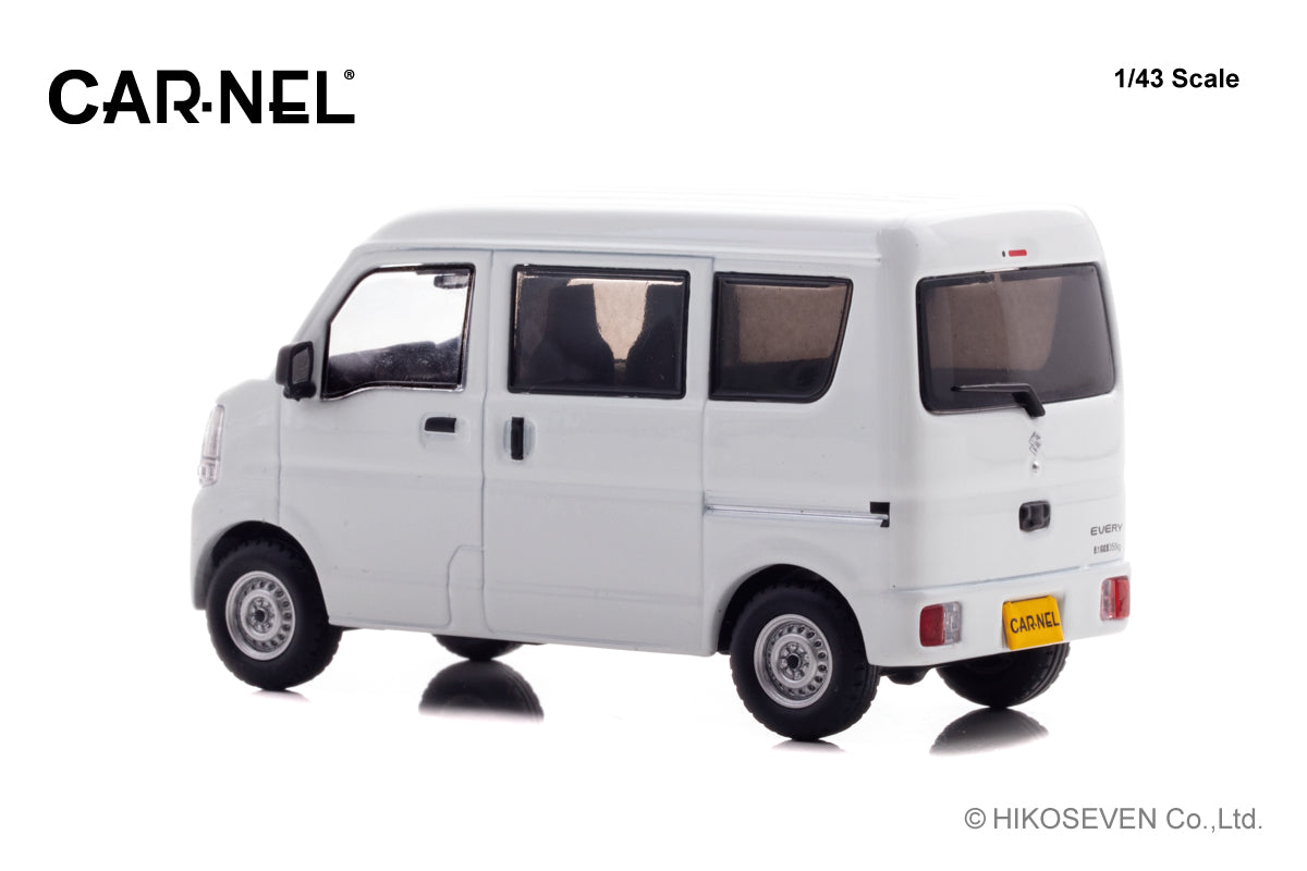 [ Back-order ] CAR-NEL CN432101 1:43 Suzuki Every PA DA17V 2021 White model car