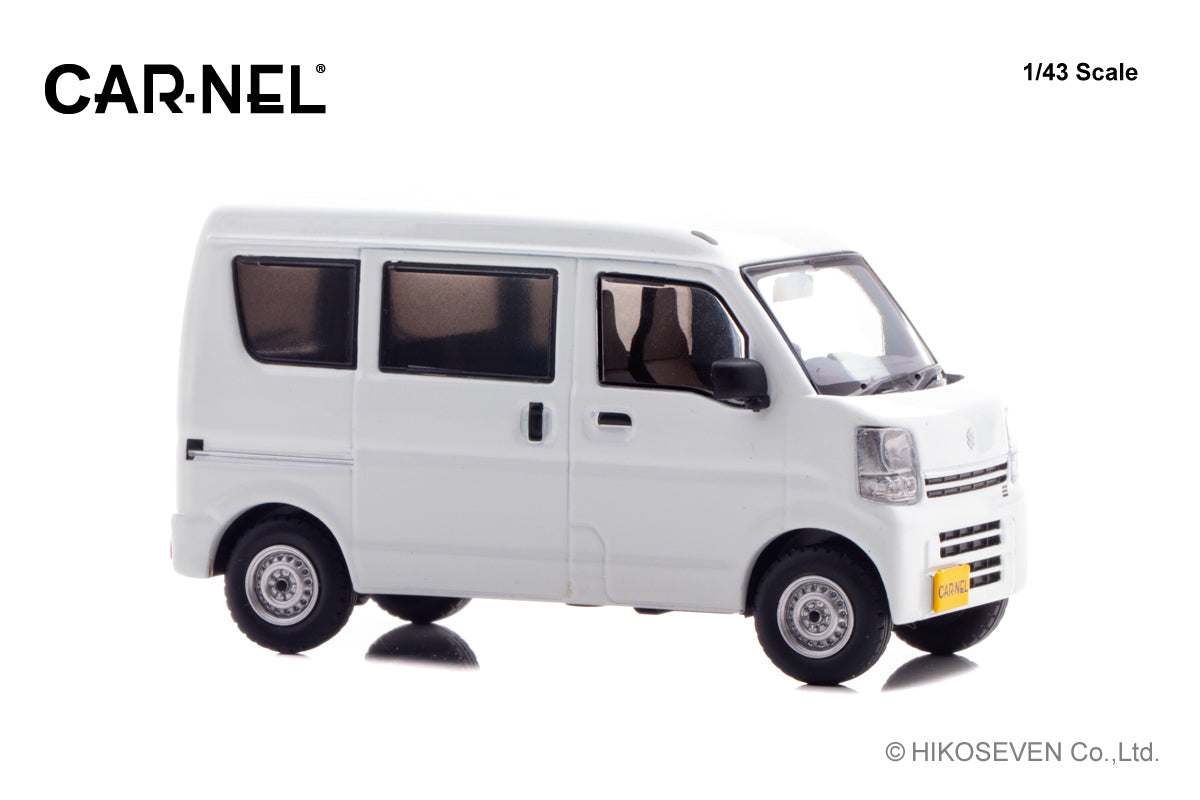 [ Back-order ] CAR-NEL CN432101 1:43 Suzuki Every PA DA17V 2021 White model car