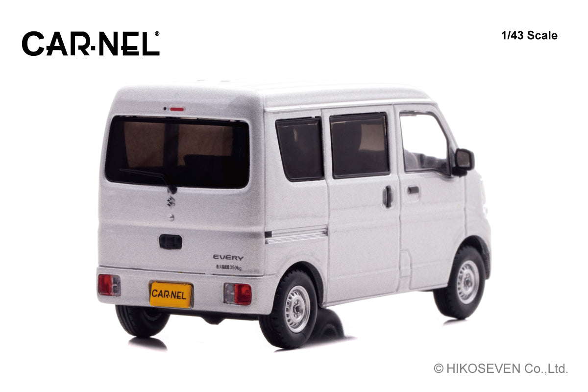 [ Back-order ] CAR-NEL CN432102 1:43 Suzuki Every PA DA17V 2021 Silky Silver Metallic model car