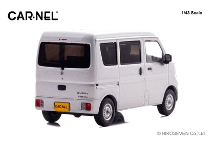 [ Back-order ] CAR-NEL CN432102 1:43 Suzuki Every PA DA17V 2021 Silky Silver Metallic model car