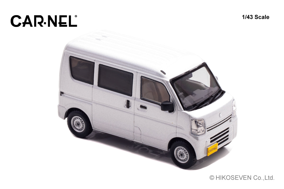 [ Back-order ] CAR-NEL CN432102 1:43 Suzuki Every PA DA17V 2021 Silky Silver Metallic model car