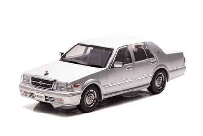 [ Back-order ] CAR-NEL CN439808 1:43 Nissan Gloria Brougham VIP (PAY31) 1998 Platinum Silver Metallic