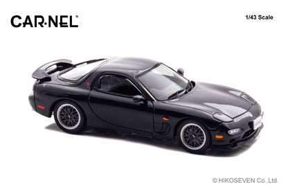 [ Back-order ] CAR-NEL CN439813 1:43 Mazda RX-7 Type RZ FD3S 1998 Brilliant Black model car
