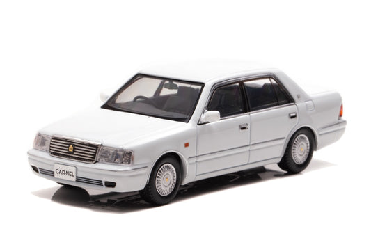 [ Back-order ] CAR-NEL CN439901 1:43 Toyota Crown Royal Saloon G (JZS155) 1999 Crystal White Pearl Shine