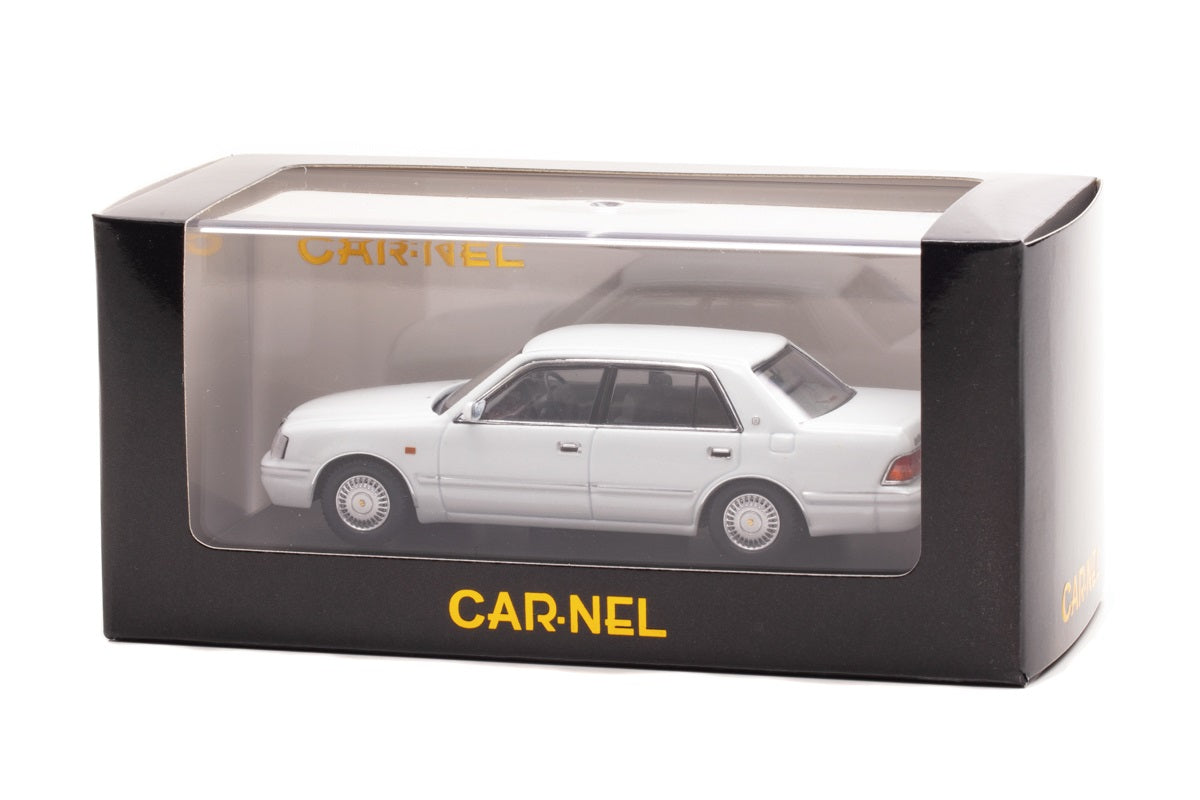 [ Back-order ] CAR-NEL CN439901 1:43 Toyota Crown Royal Saloon G (JZS155) 1999 Crystal White Pearl Shine