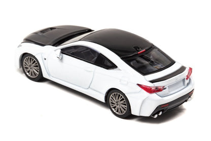 [ Back-order ] CAR-NEL CN640032 1:64 Lexus RC F "Carbon Exterior Package" 2018 White Nova Glass Flake