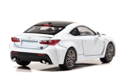 [ Back-order ] CAR-NEL CN640032 1:64 Lexus RC F "Carbon Exterior Package" 2018 White Nova Glass Flake