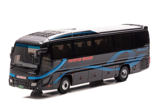 [ Back-order ] CAR-NEL CN640036 1:64 Hato Bus Pianissimo III Sapphire (No. 511) Isuzu Gala Super High Decker