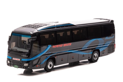 [ Back-order ] CAR-NEL CN640036 1:64 Hato Bus Pianissimo III Sapphire (No. 511) Isuzu Gala Super High Decker