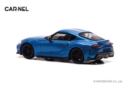 [ Back-order ] CAR-NEL CN640037 1:64 Toyota Supra RZ Horizon Blue Edition 2020 Horizon Blue model car