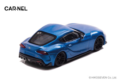 [ Back-order ] CAR-NEL CN640037 1:64 Toyota Supra RZ Horizon Blue Edition 2020 Horizon Blue model car