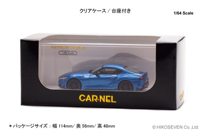 [ Back-order ] CAR-NEL CN640037 1:64 Toyota Supra RZ Horizon Blue Edition 2020 Horizon Blue model car