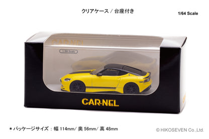 [ Back-order ] CAR-NEL CN640040 1:64 Nissan Fairlady Z Version ST 2023 Ikazuchi Yellow / Super Black model car