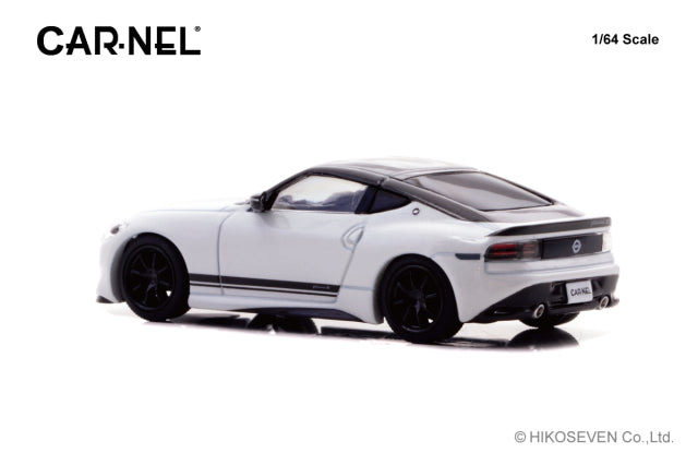 [ Back-order ] CAR-NEL CN640041 1:64 Nissan Fairlady Z Version ST 2023 Prism White / Super Black model car