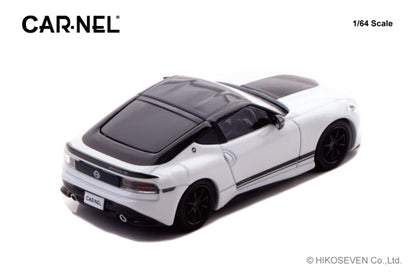 [ Back-order ] CAR-NEL CN640041 1:64 Nissan Fairlady Z Version ST 2023 Prism White / Super Black model car