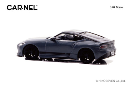 [ Back-order ] CAR-NEL CN640042 1:64 Nissan Fairlady Z Version ST 2023 Stealth Gray / Super Black model car