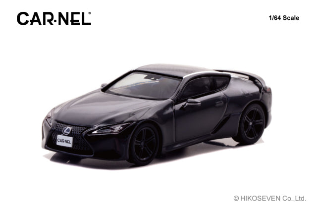 [ Back-order ] CAR-NEL CN640044 1:64 Lexus LC500 AVIATION 2021 Black model car