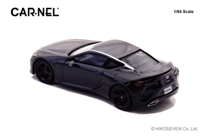 [ Back-order ] CAR-NEL CN640044 1:64 Lexus LC500 AVIATION 2021 Black model car