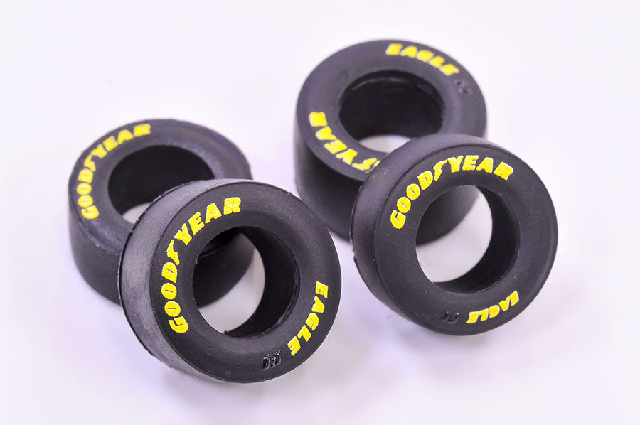 [ Back-order ] Model Factory Hiro P1109 1:43 1990s F1 Narrow Slick tire set / Narrow slick tires used in F1 between 1993 till 1997