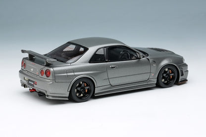 [ Back-order ] Make Up EIDOLON EM422B 1:43 NISSAN SKYLINE GT-R (NISMO BNR34 CRS Version) 2022 Gray