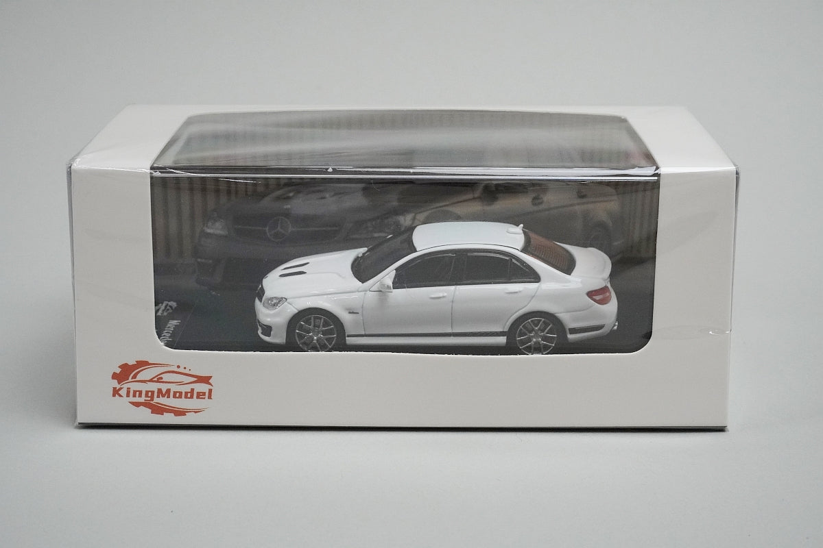 KING MODEL 1:64 Mercedes Benz C63 W204 507 White